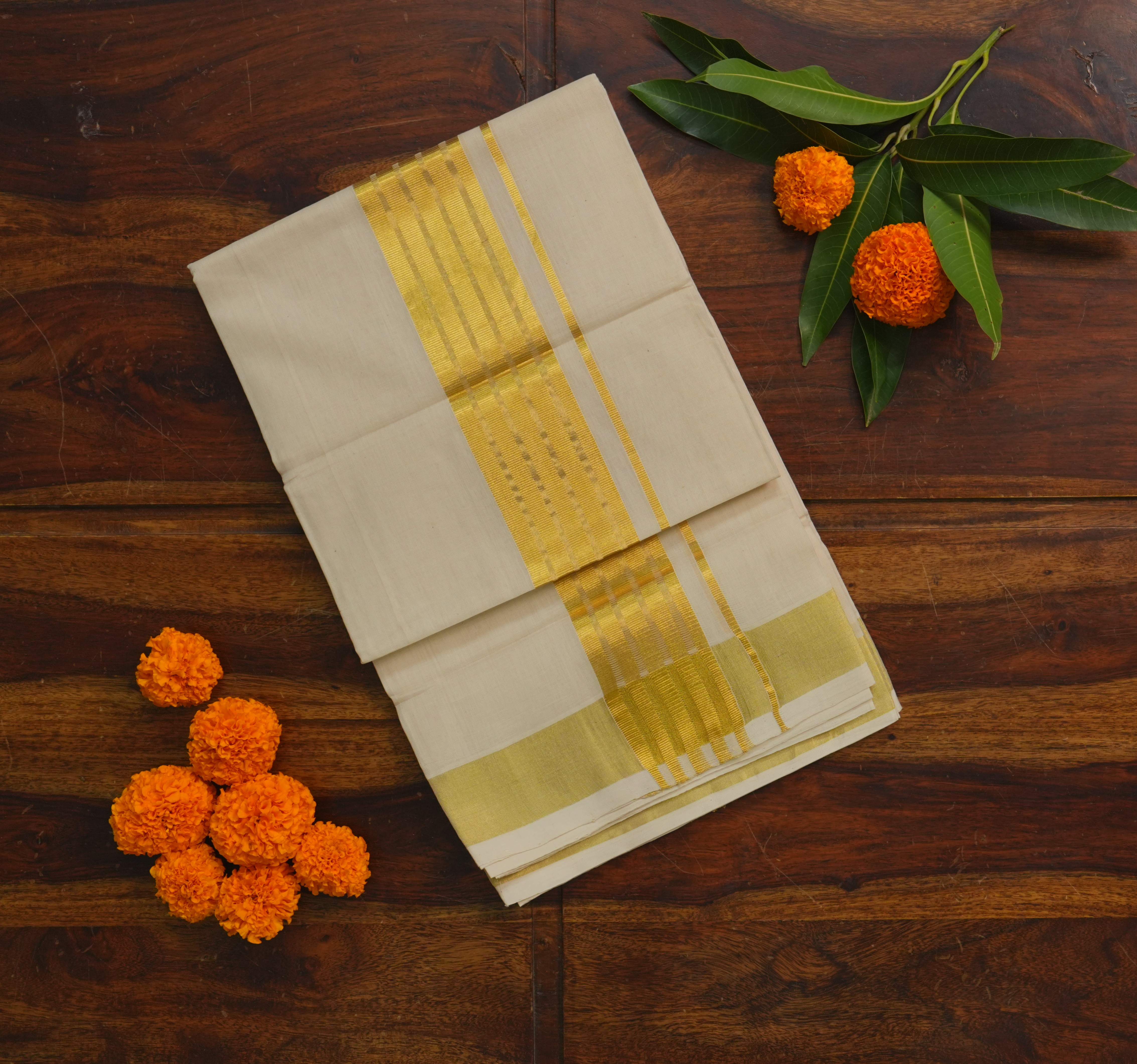 👨🏻‍💼 MEN’S COLLECTION | PURE HANDLOOM BALARAMPURAM PREMIUM COTTON KASAVU MUNDU
